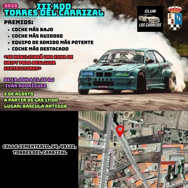 cartel informativo de la III KDD Torres del carrizal